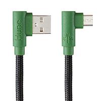 CABLE MICRO USB HUNE HIEDRA SUSTENTABLE TRENZADO CARGA RAPIDA Y DATOS 90ª  1.2M (BOSQUE) CABLE MICRO USB HUNE HIEDRA SUSTENTABLE TRENZADO CARGA RAPIDA Y DATOS 90ª  1.2M (BOSQUE)